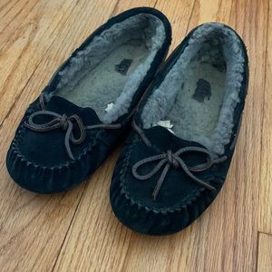 Womens ugg Australia moccasin black and grey (FREE SHIPPING)